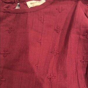Women's Embroidered Burgundy dress